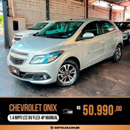 CHEVROLET ONIX 1.4 MPFI LTZ 8V FLEX 4P MANUAL CHEVROLET ONIX 1.4 MPFI LTZ 8V FLEX 4P MANUAL